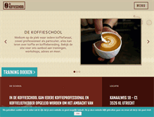 Tablet Screenshot of koffieschool.nl